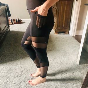 Lululemon Mesh Cutout Leggings